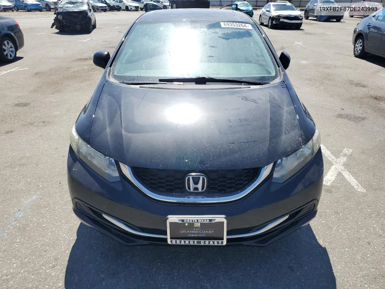 2013 Honda Civic Ex VIN: 19XFB2F87DE243993 Lot: 69353264