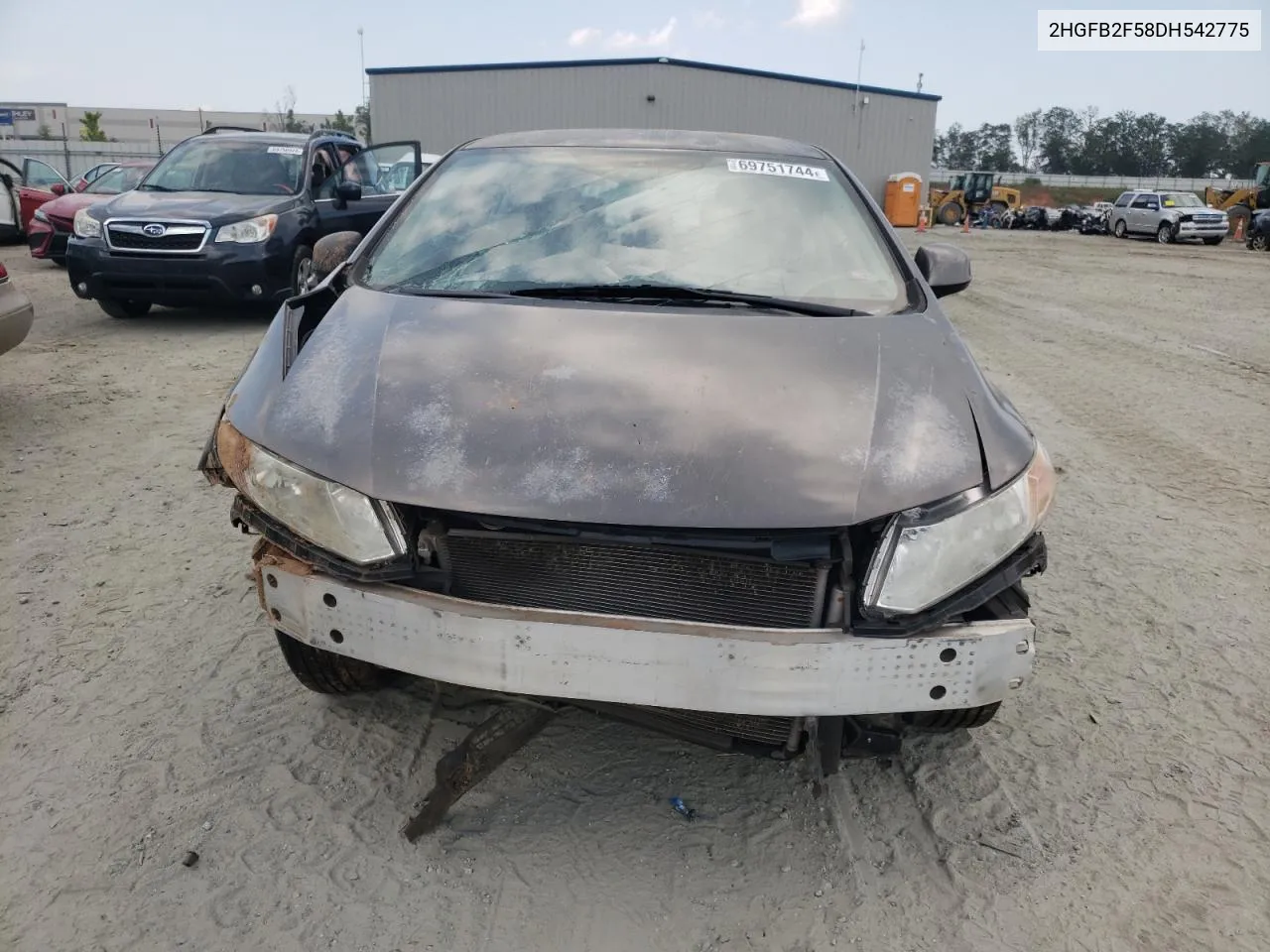 2HGFB2F58DH542775 2013 Honda Civic Lx