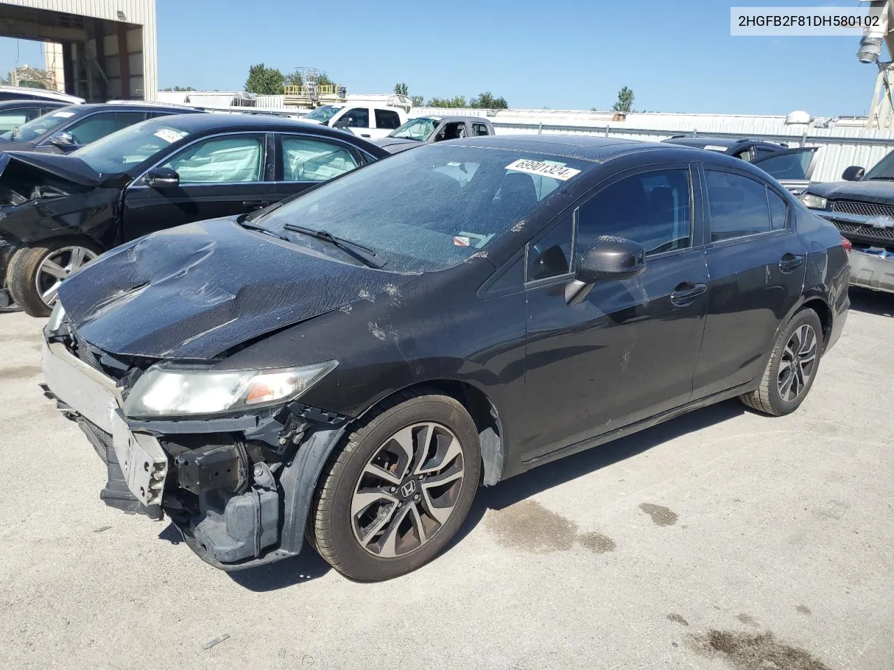 2HGFB2F81DH580102 2013 Honda Civic Ex