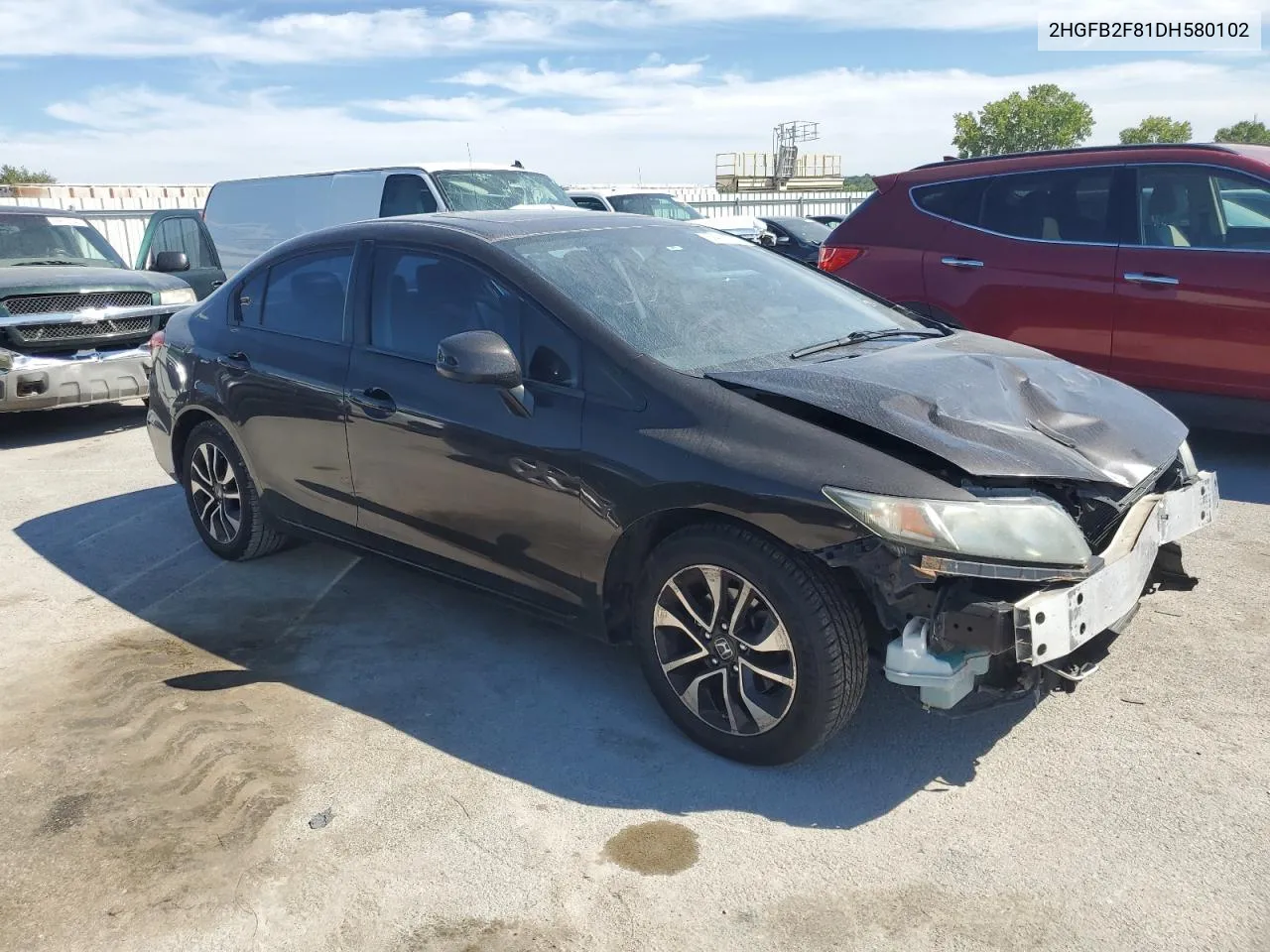 2HGFB2F81DH580102 2013 Honda Civic Ex