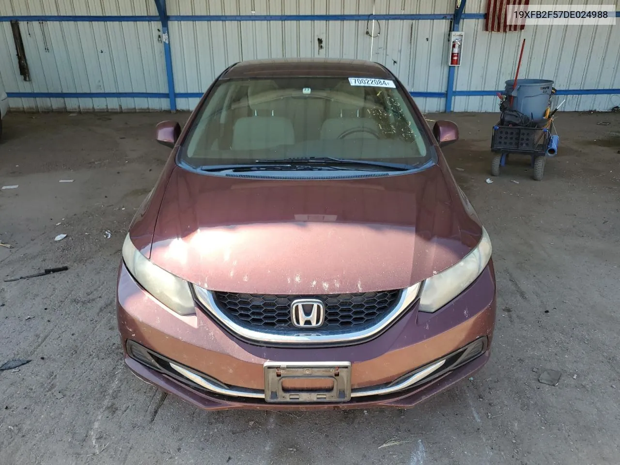 2013 Honda Civic Lx VIN: 19XFB2F57DE024988 Lot: 70022084