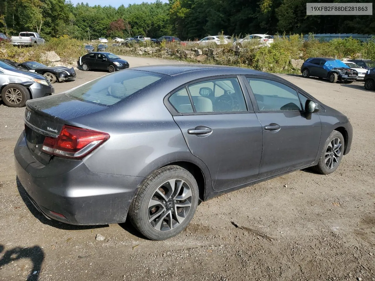 2013 Honda Civic Ex VIN: 19XFB2F88DE281863 Lot: 70137474