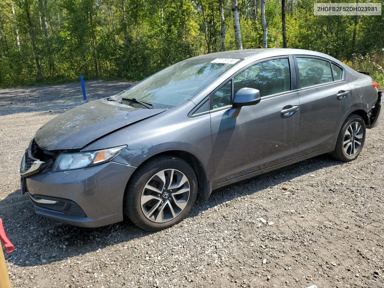 2013 Honda Civic Lx VIN: 2HGFB2F52DH023981 Lot: 70179134