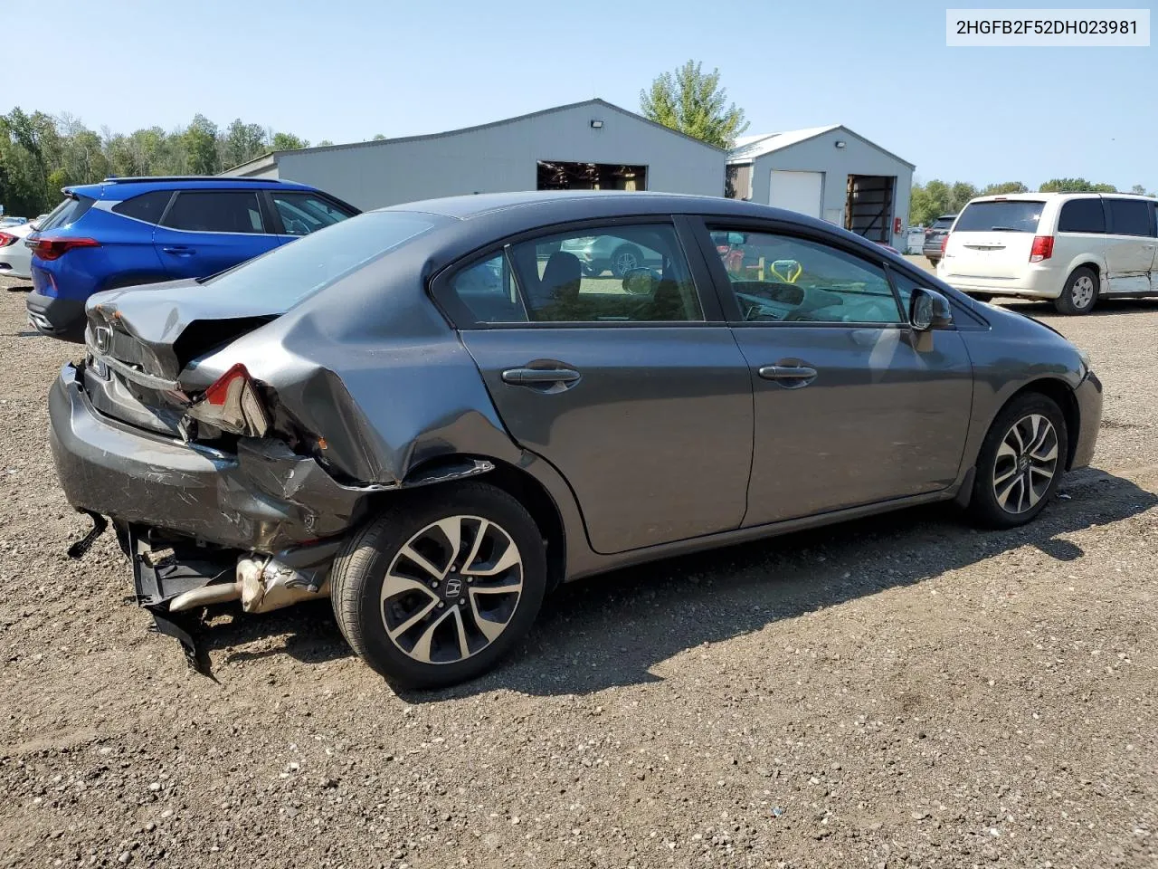 2013 Honda Civic Lx VIN: 2HGFB2F52DH023981 Lot: 70179134