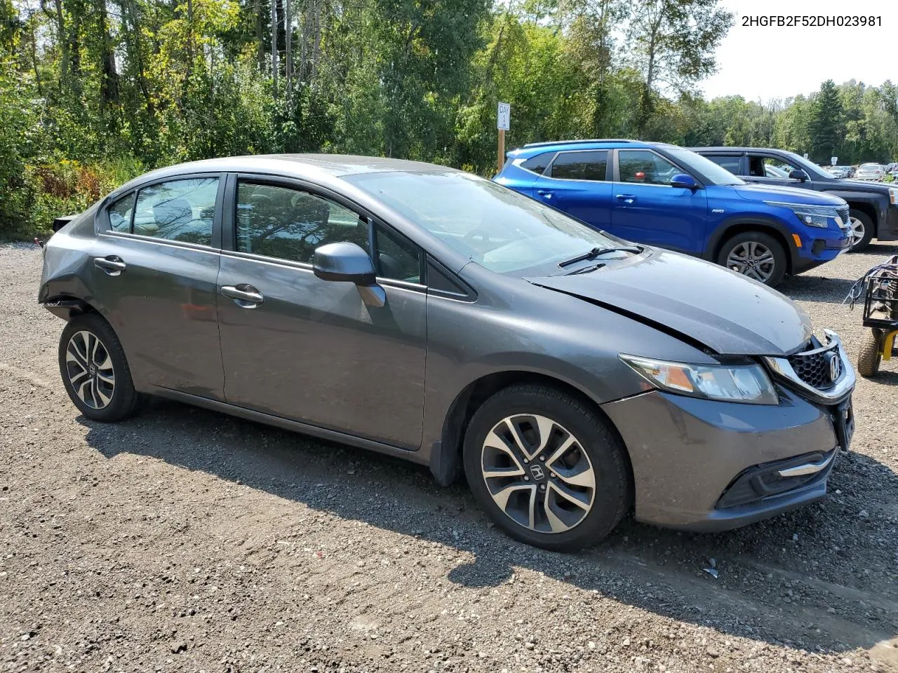 2013 Honda Civic Lx VIN: 2HGFB2F52DH023981 Lot: 70179134