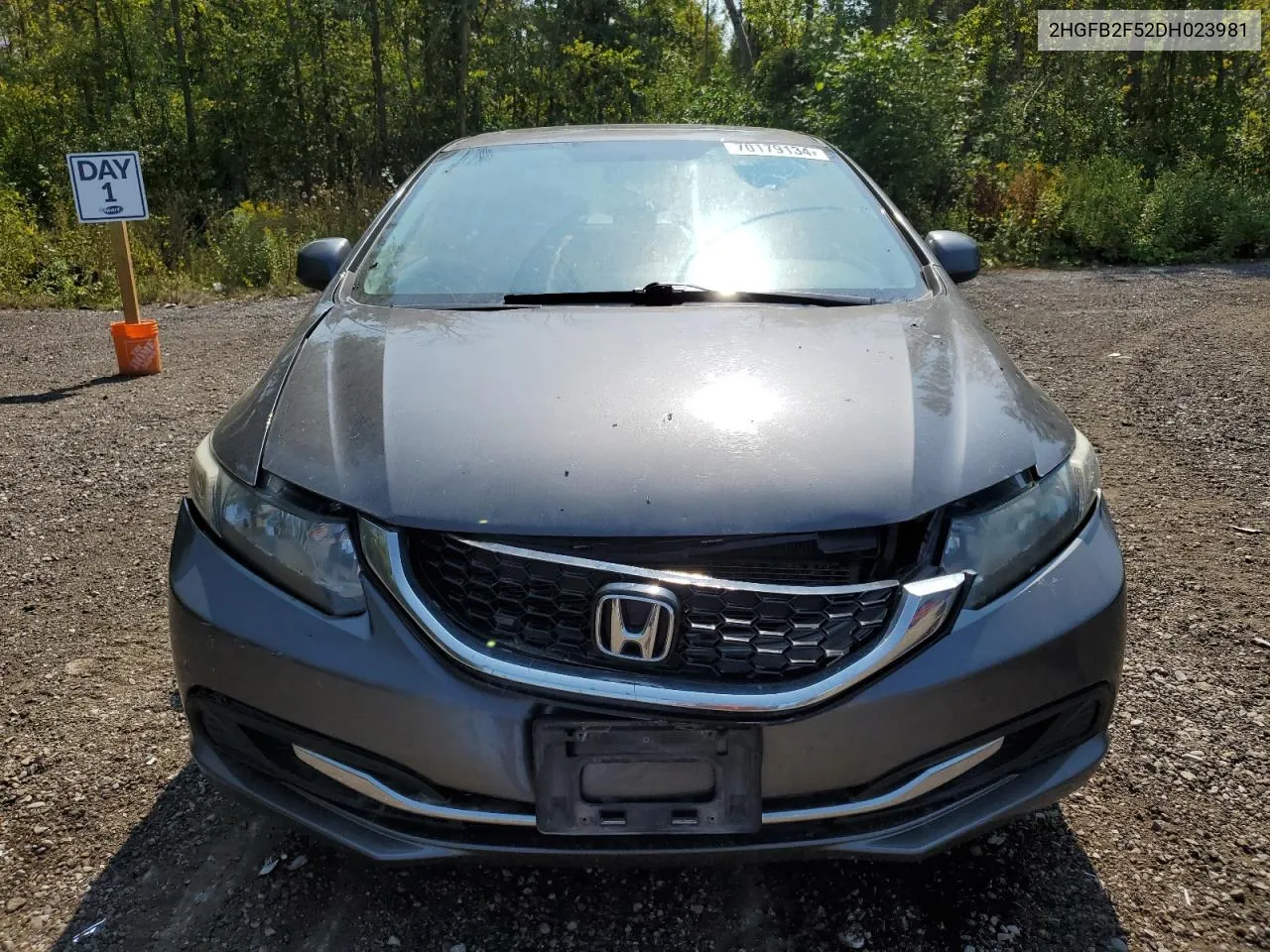 2013 Honda Civic Lx VIN: 2HGFB2F52DH023981 Lot: 70179134