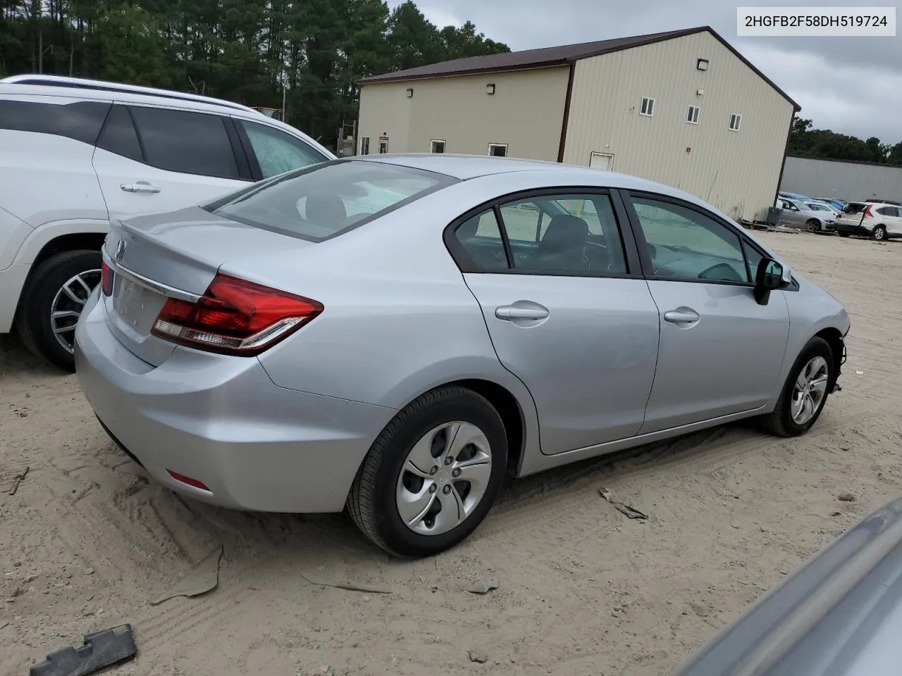 2013 Honda Civic Lx VIN: 2HGFB2F58DH519724 Lot: 70503594