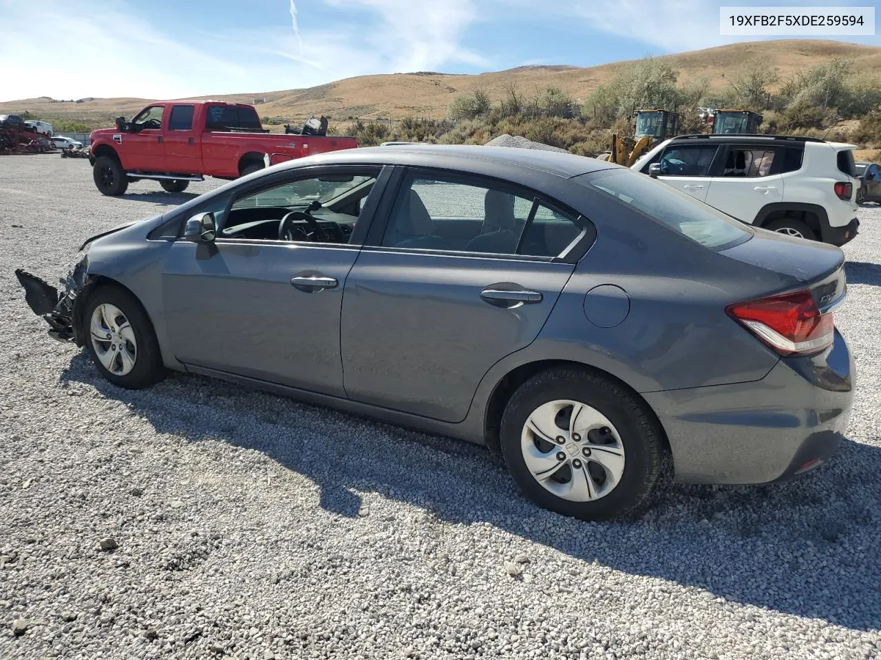 2013 Honda Civic Lx VIN: 19XFB2F5XDE259594 Lot: 70631514