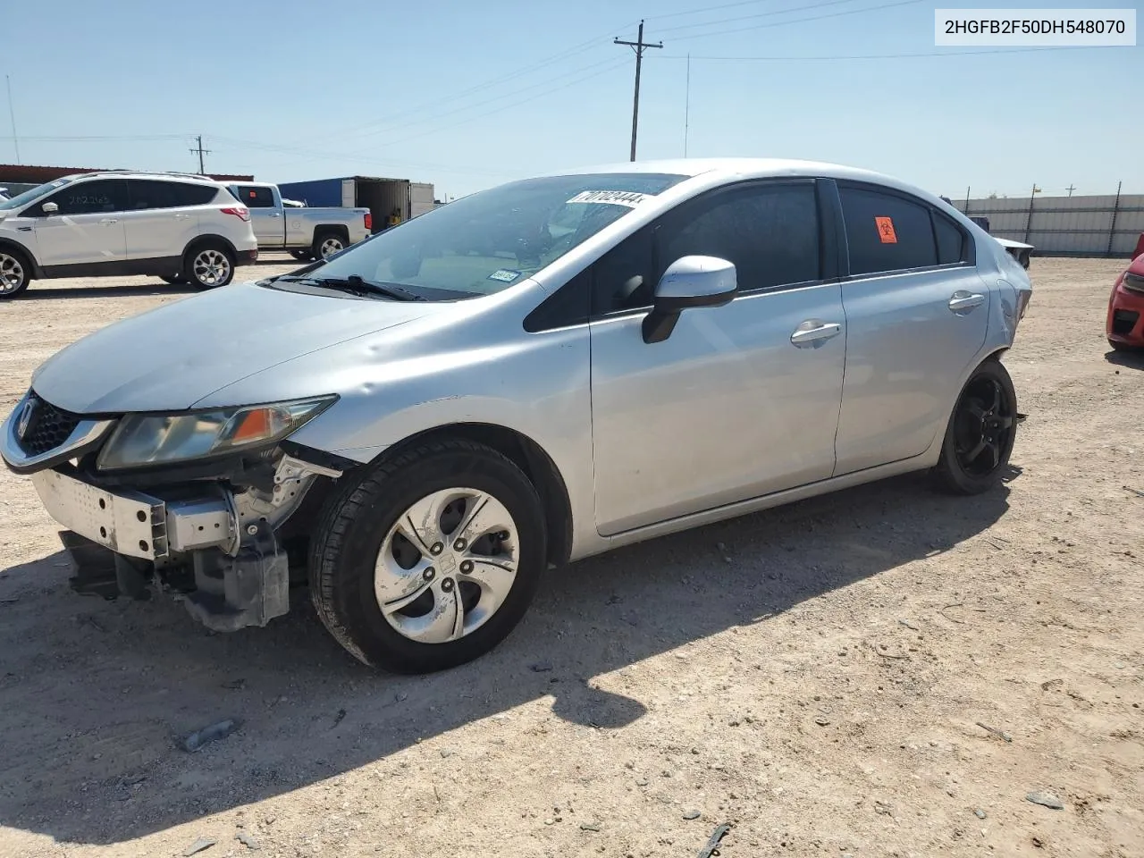 2013 Honda Civic Lx VIN: 2HGFB2F50DH548070 Lot: 70702444