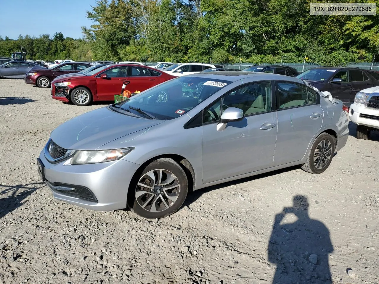 2013 Honda Civic Ex VIN: 19XFB2F82DE279686 Lot: 70725034