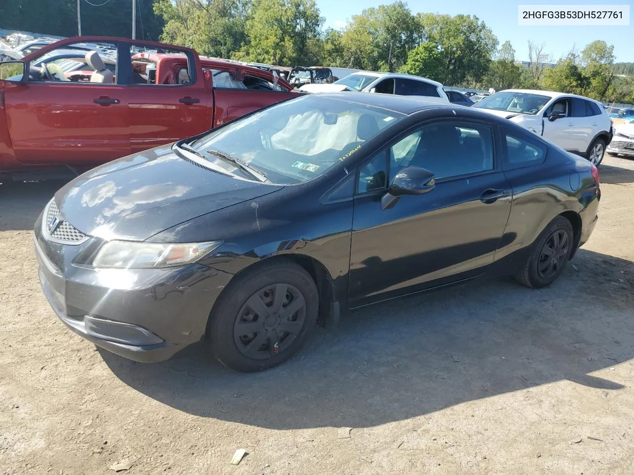 2013 Honda Civic Lx VIN: 2HGFG3B53DH527761 Lot: 70784624