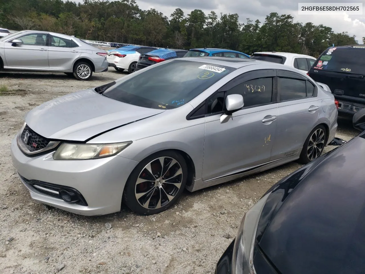 2013 Honda Civic Si VIN: 2HGFB6E58DH702565 Lot: 70866454