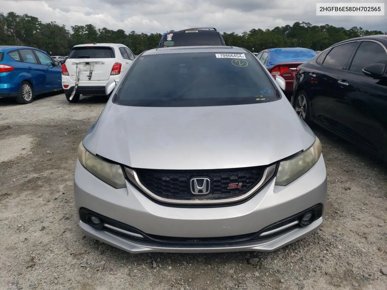 2013 Honda Civic Si VIN: 2HGFB6E58DH702565 Lot: 70866454