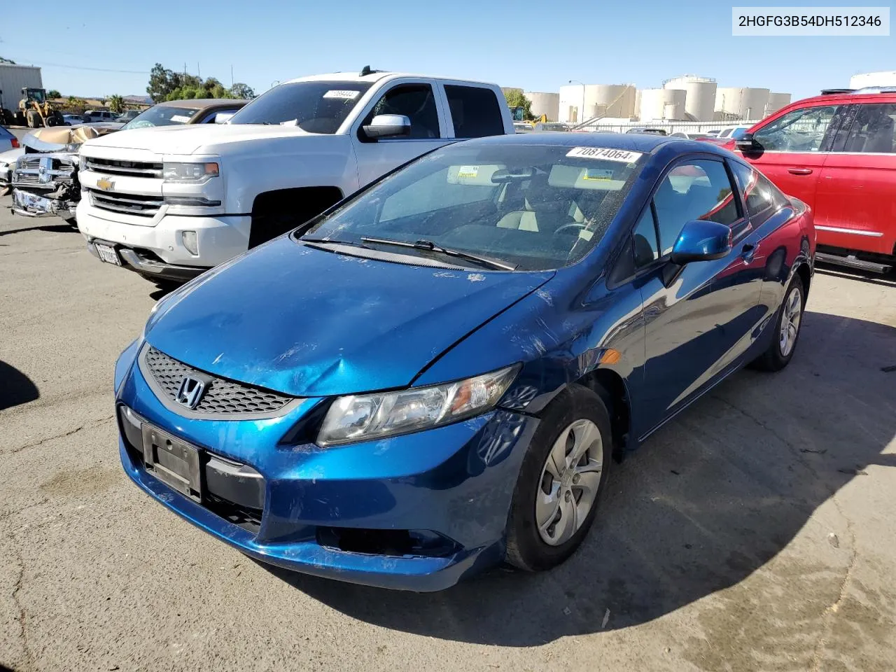 2HGFG3B54DH512346 2013 Honda Civic Lx