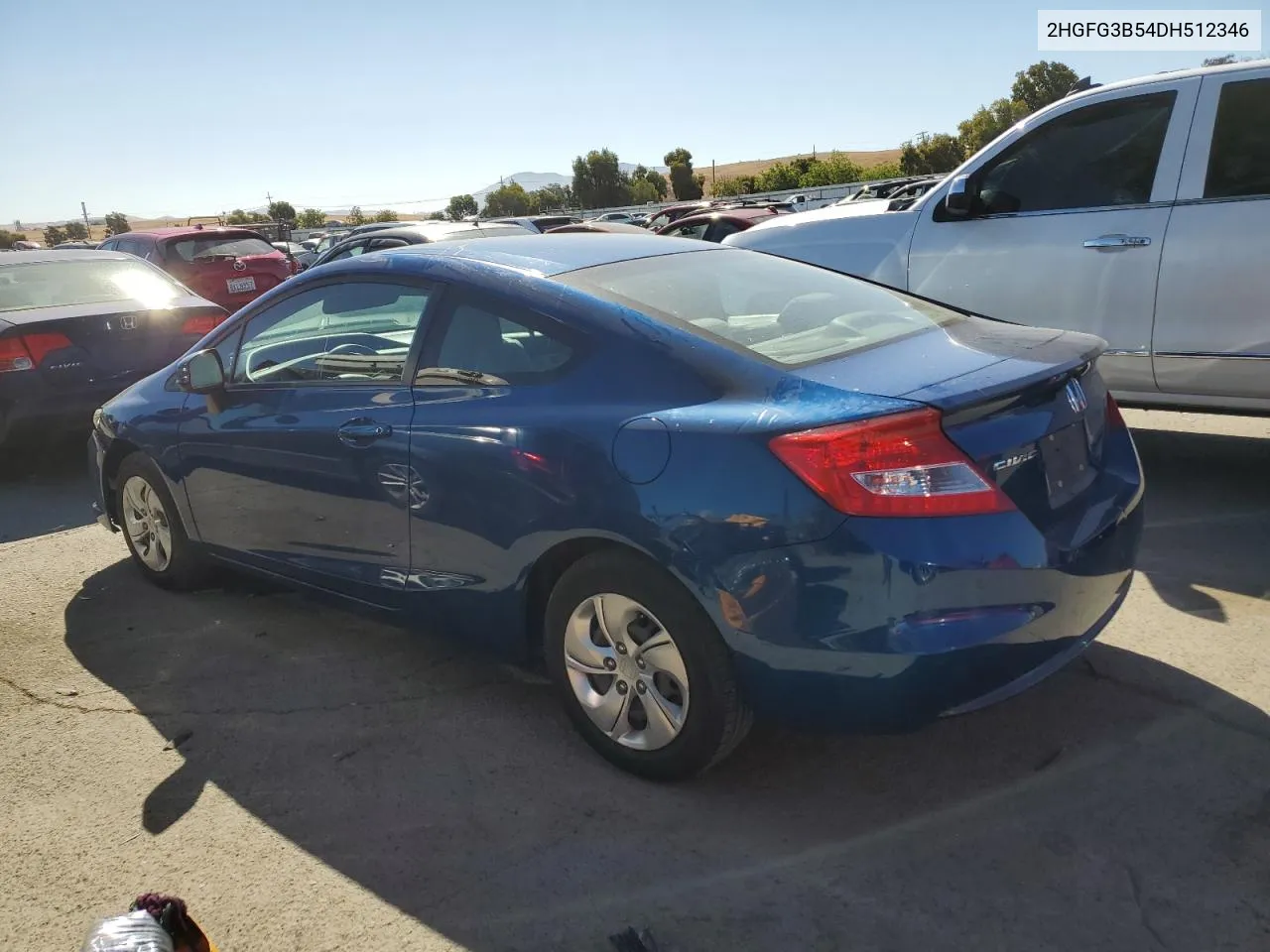 2013 Honda Civic Lx VIN: 2HGFG3B54DH512346 Lot: 70874064