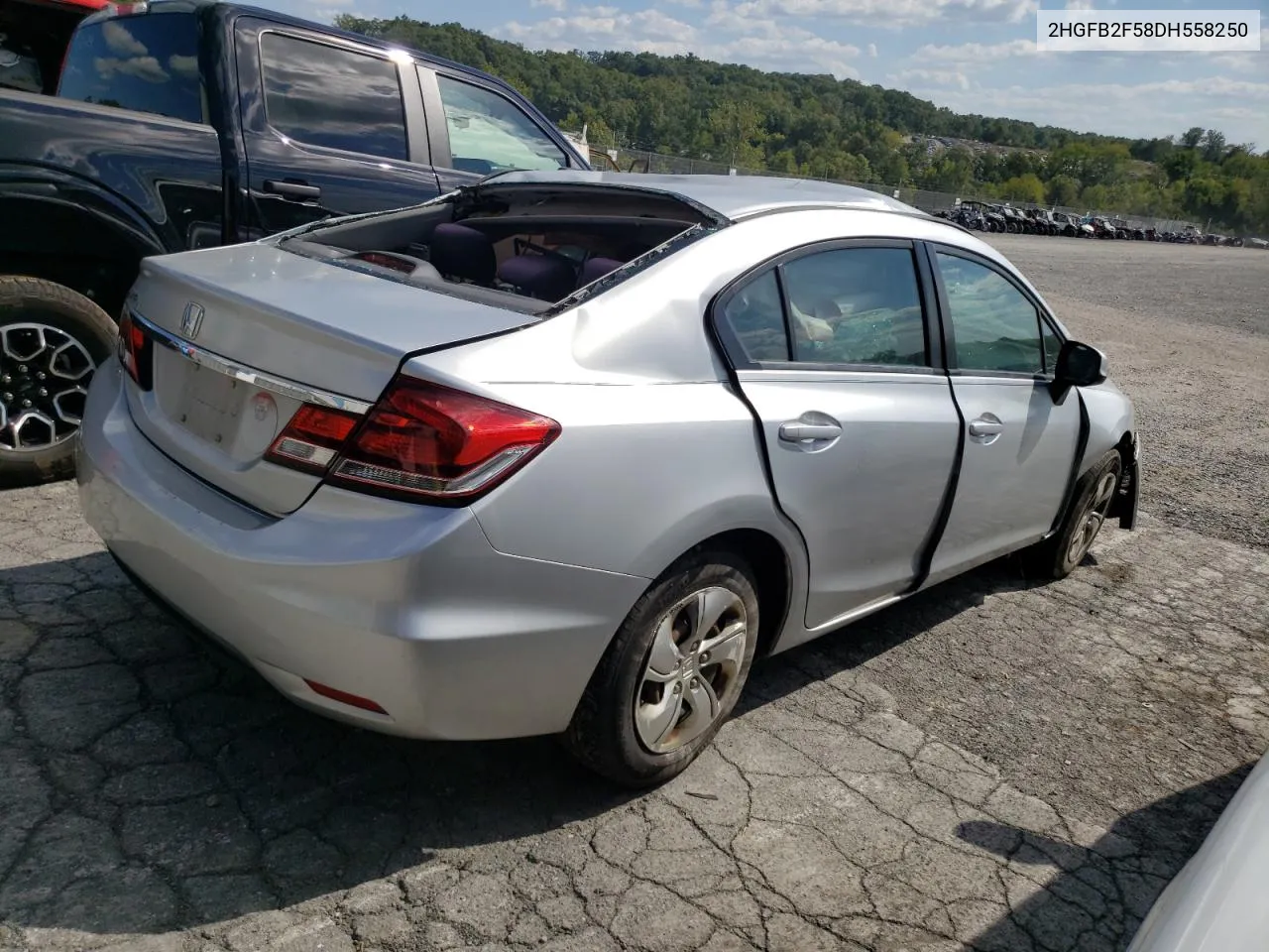 2013 Honda Civic Lx VIN: 2HGFB2F58DH558250 Lot: 70927914