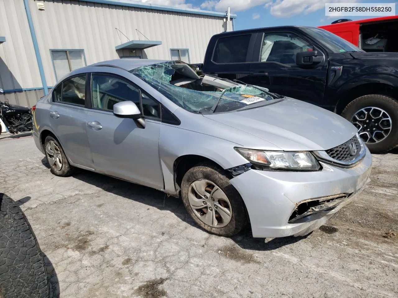 2013 Honda Civic Lx VIN: 2HGFB2F58DH558250 Lot: 70927914