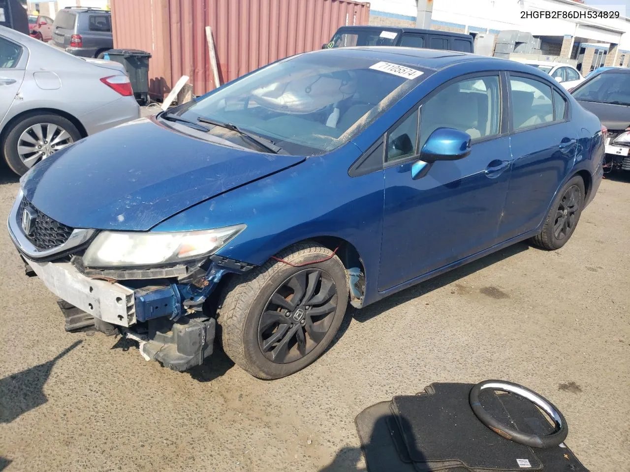 2HGFB2F86DH534829 2013 Honda Civic Ex