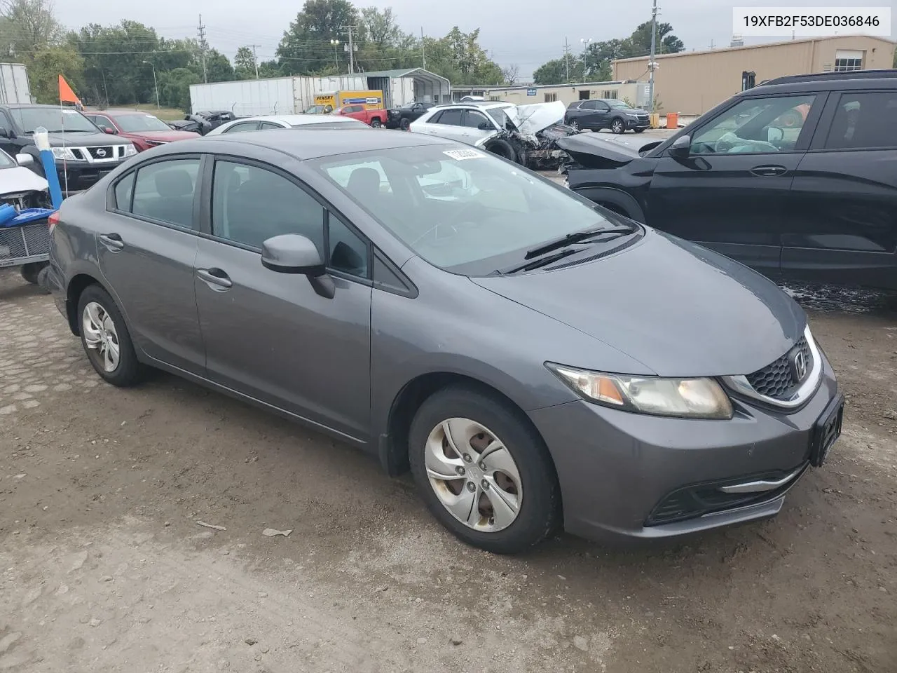 2013 Honda Civic Lx VIN: 19XFB2F53DE036846 Lot: 71203394