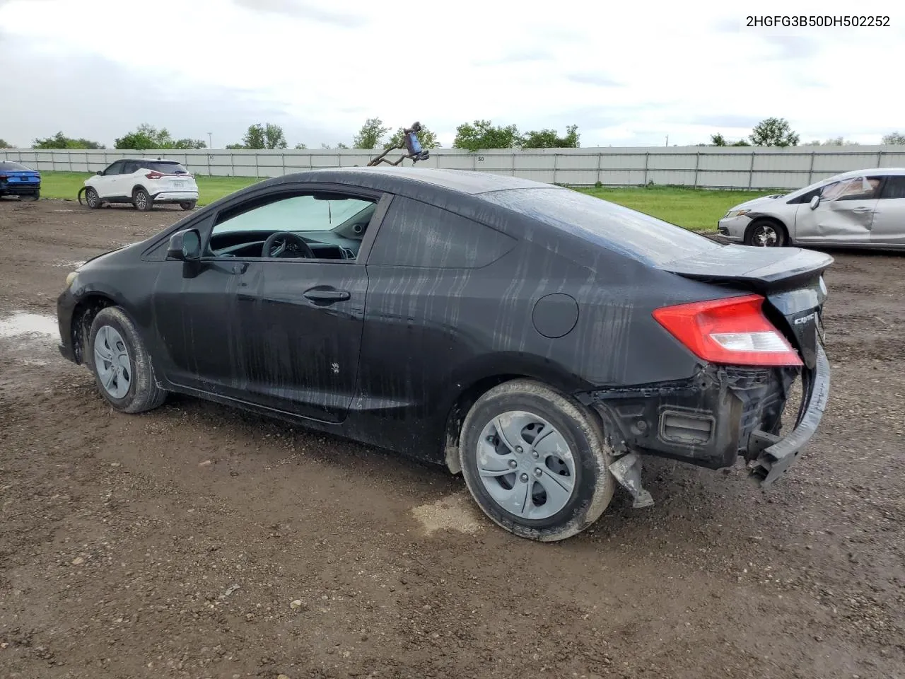 2013 Honda Civic Lx VIN: 2HGFG3B50DH502252 Lot: 71373034