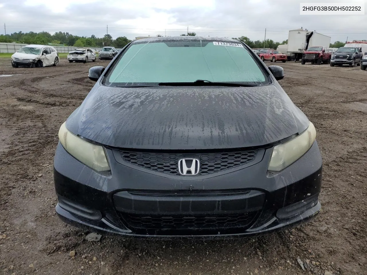 2013 Honda Civic Lx VIN: 2HGFG3B50DH502252 Lot: 71373034