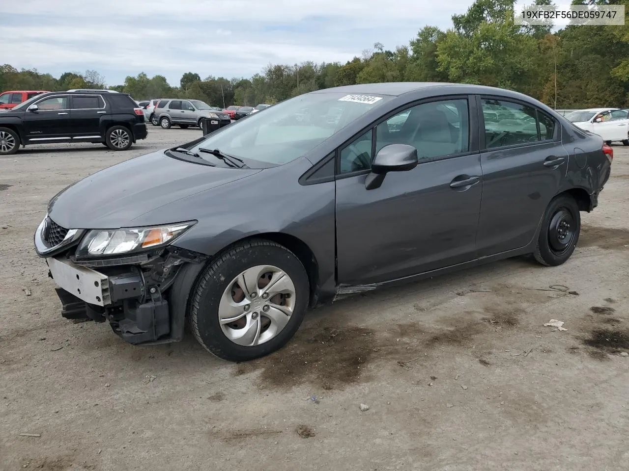 2013 Honda Civic Lx VIN: 19XFB2F56DE059747 Lot: 71434564