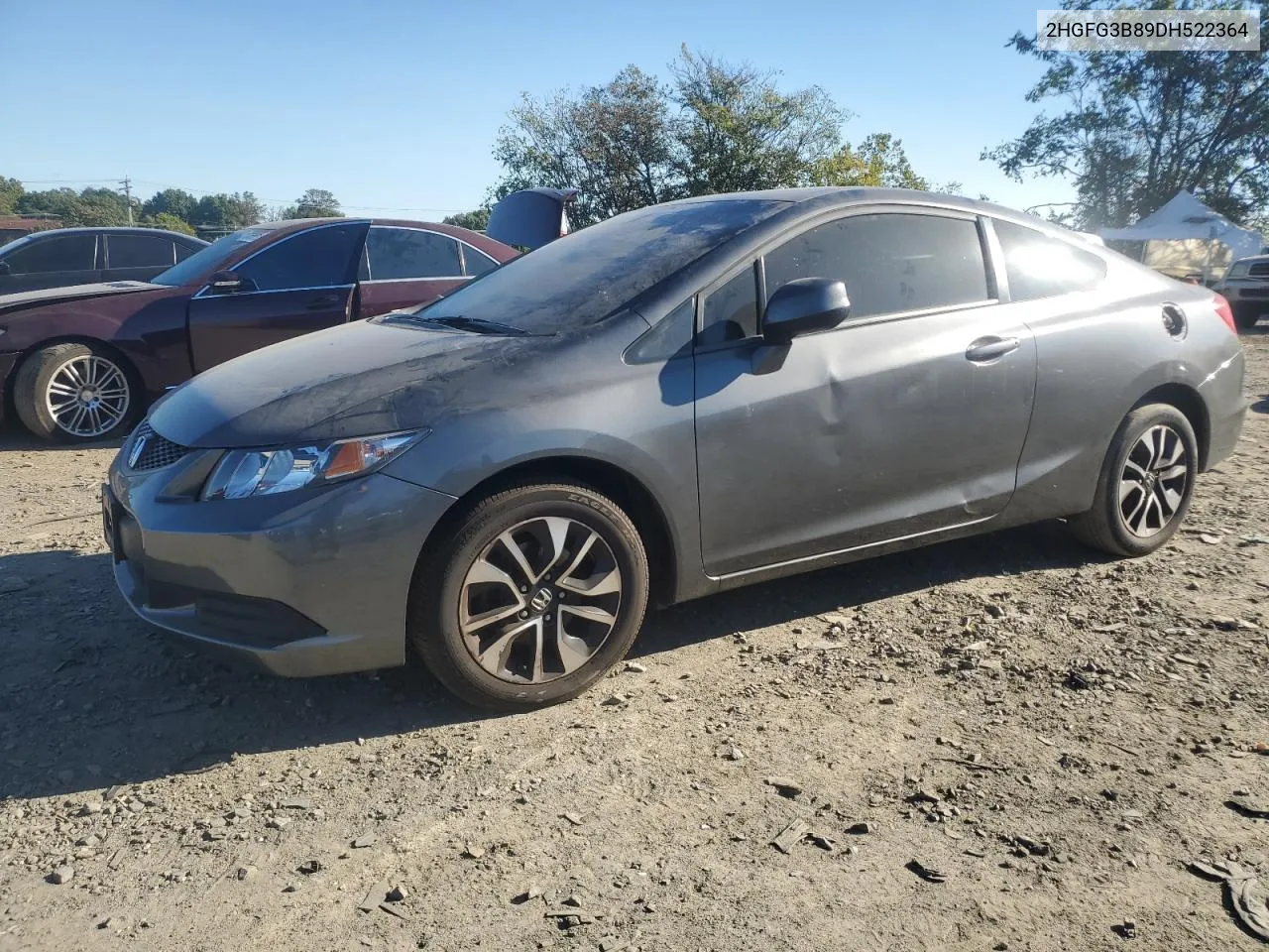 2013 Honda Civic Ex VIN: 2HGFG3B89DH522364 Lot: 71822524