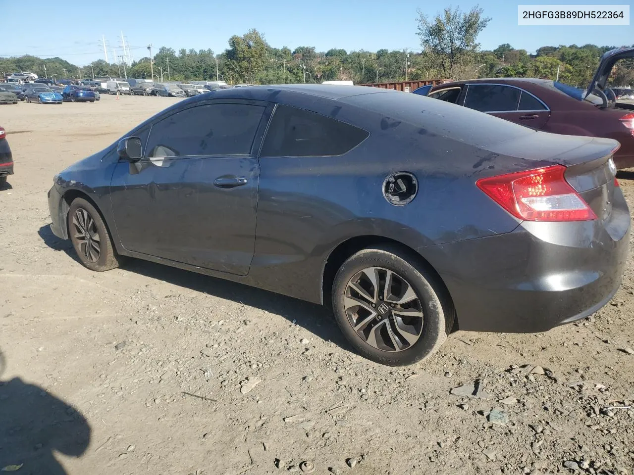 2013 Honda Civic Ex VIN: 2HGFG3B89DH522364 Lot: 71822524