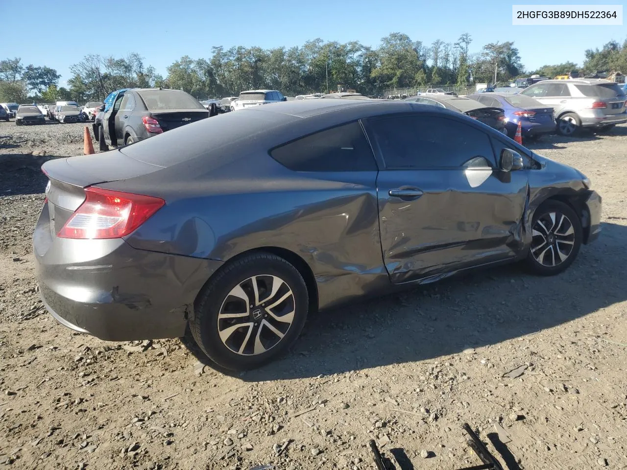 2013 Honda Civic Ex VIN: 2HGFG3B89DH522364 Lot: 71822524