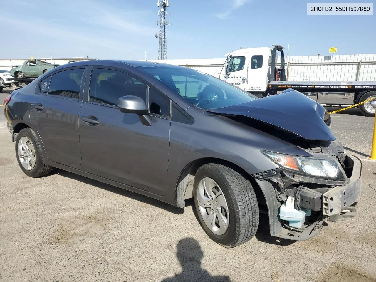 2HGFB2F55DH597880 2013 Honda Civic Lx