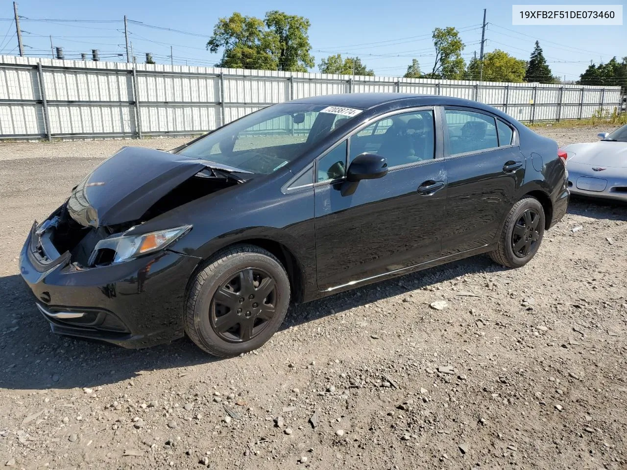 2013 Honda Civic Lx VIN: 19XFB2F51DE073460 Lot: 72038774