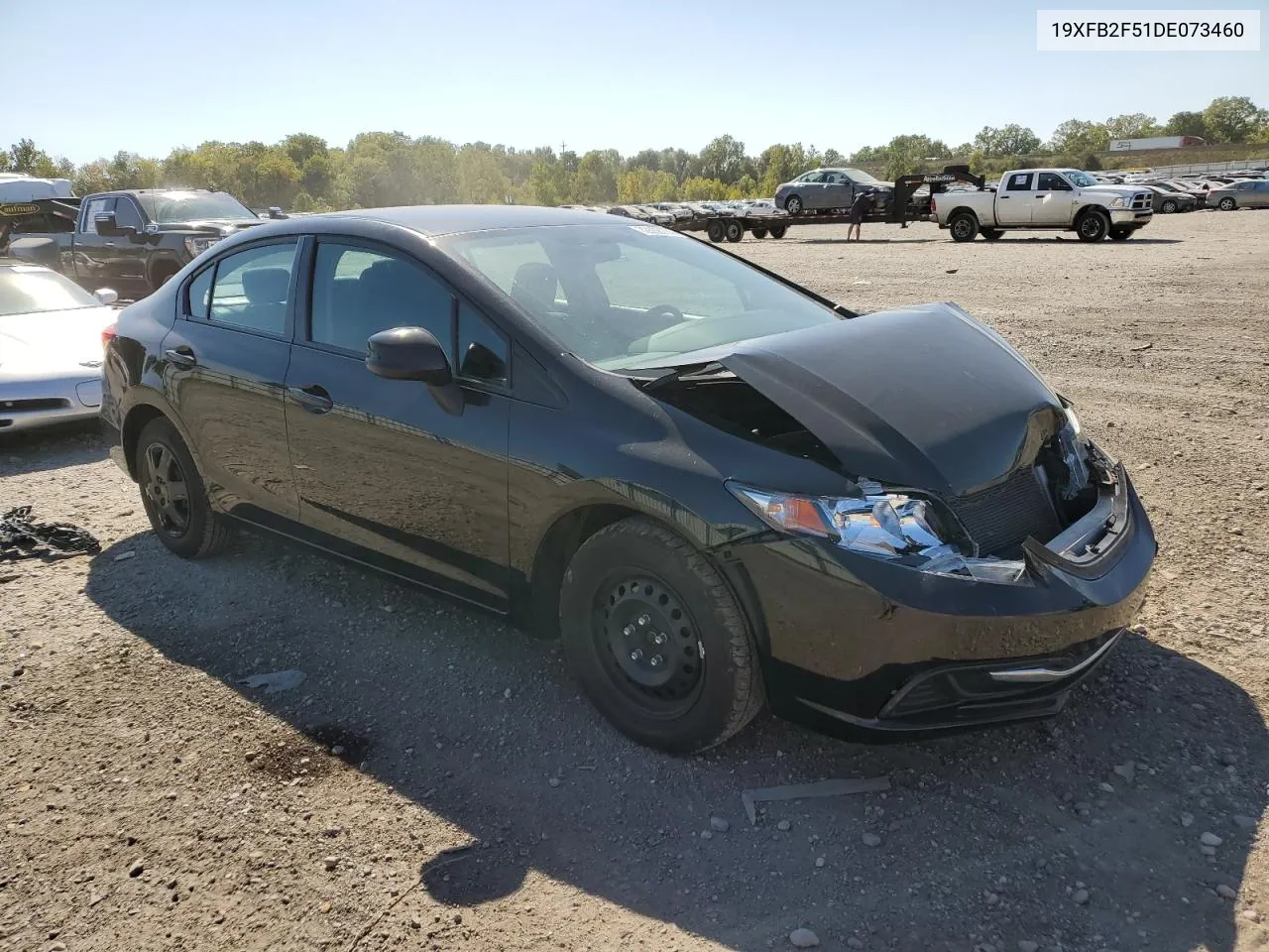 2013 Honda Civic Lx VIN: 19XFB2F51DE073460 Lot: 72038774