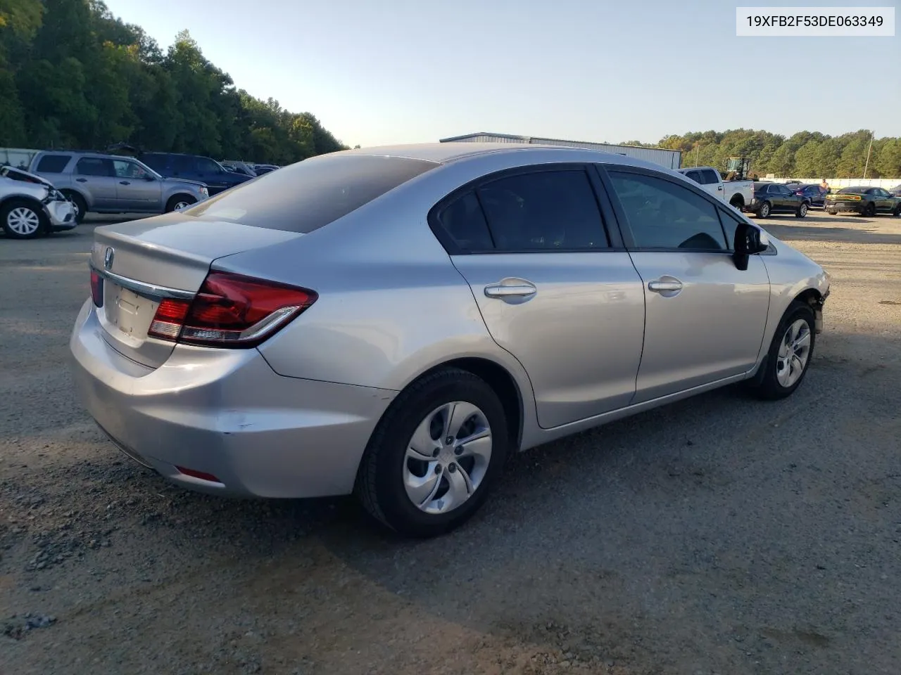 2013 Honda Civic Lx VIN: 19XFB2F53DE063349 Lot: 72908834