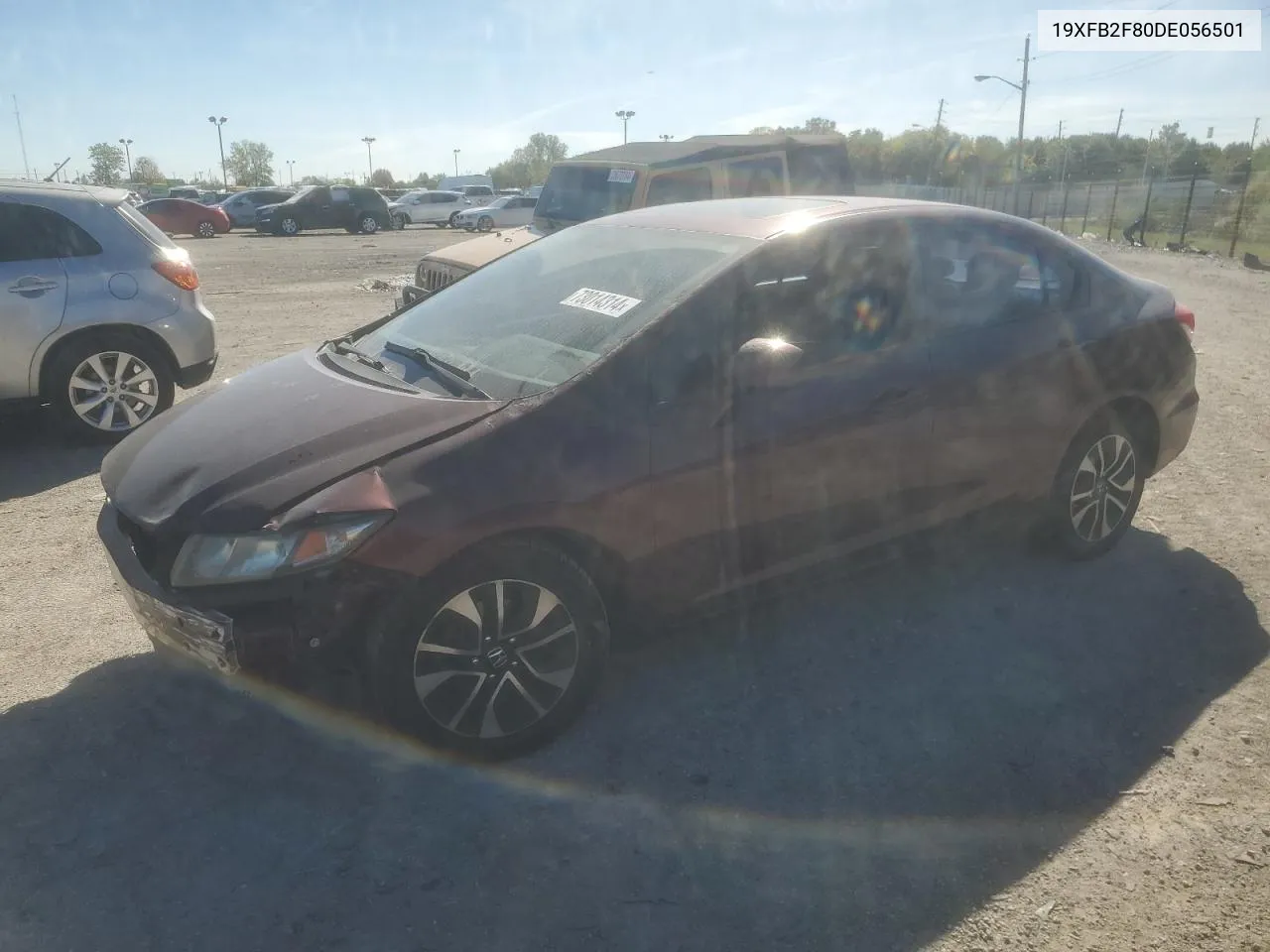 2013 Honda Civic Ex VIN: 19XFB2F80DE056501 Lot: 73014314