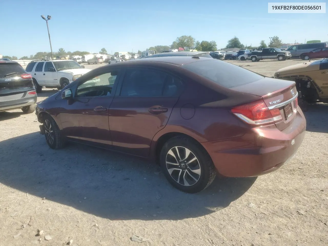 2013 Honda Civic Ex VIN: 19XFB2F80DE056501 Lot: 73014314