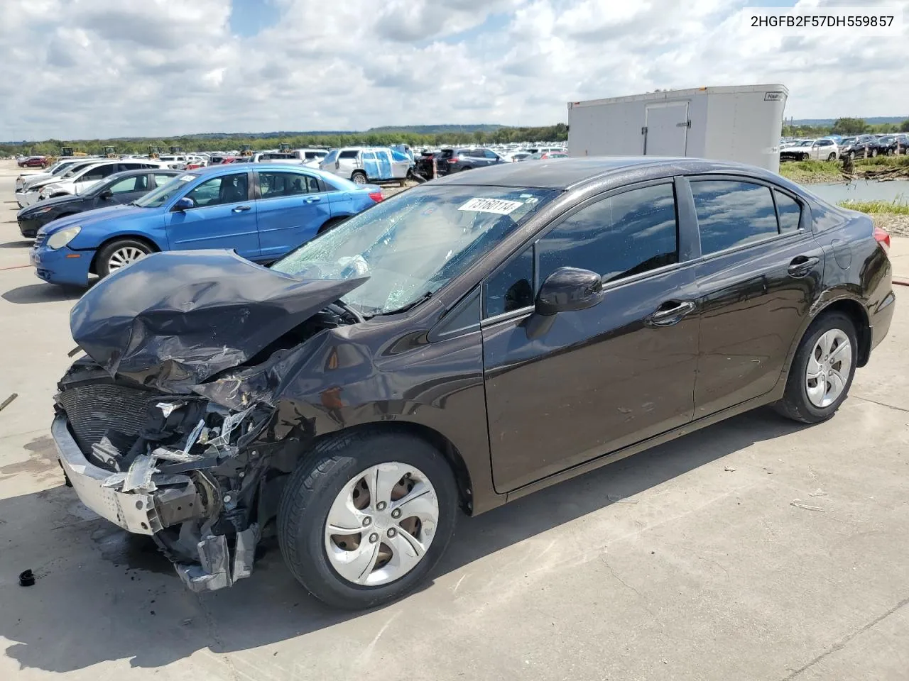 2013 Honda Civic Lx VIN: 2HGFB2F57DH559857 Lot: 73160114