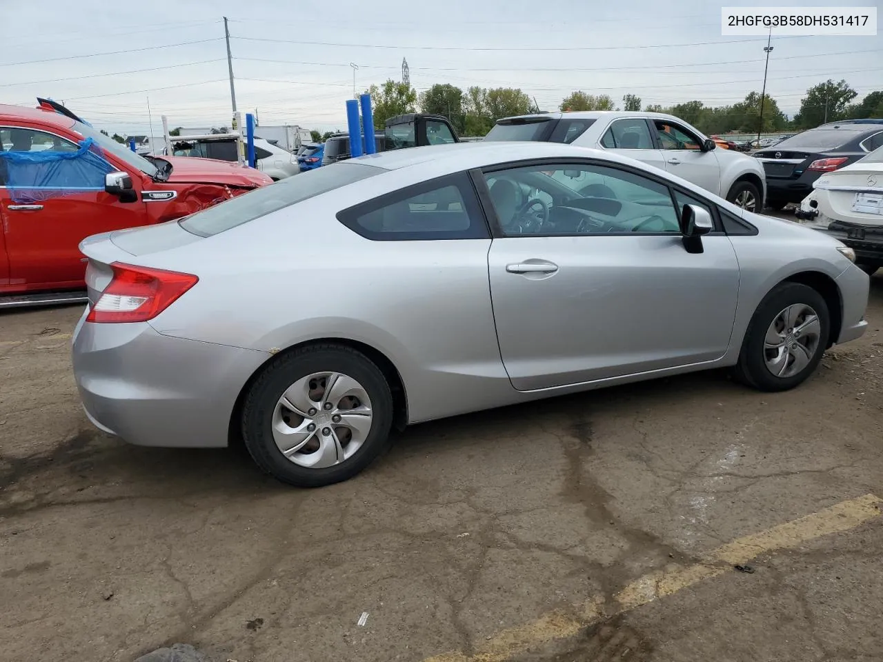 2013 Honda Civic Lx VIN: 2HGFG3B58DH531417 Lot: 73167924