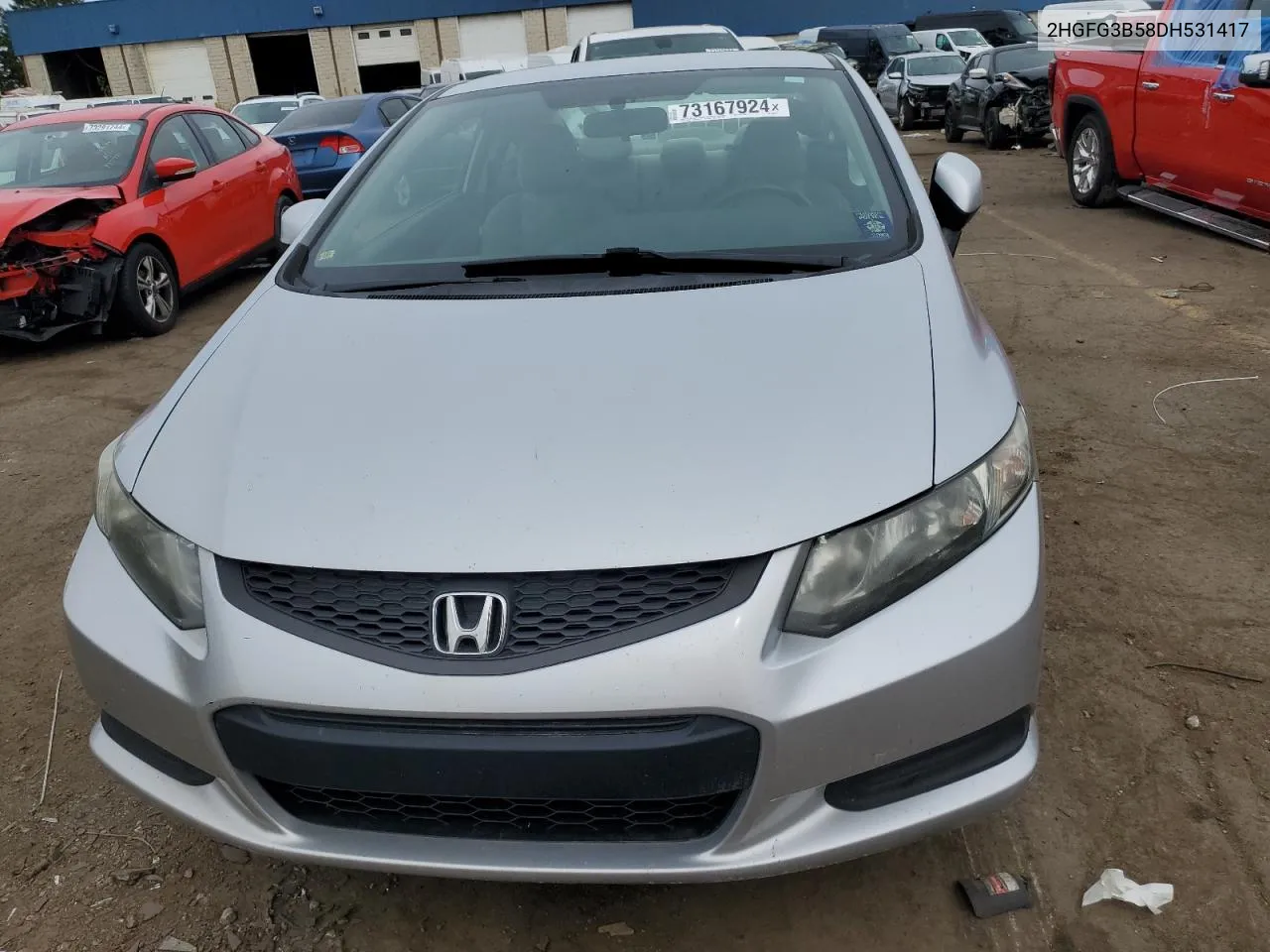 2013 Honda Civic Lx VIN: 2HGFG3B58DH531417 Lot: 73167924