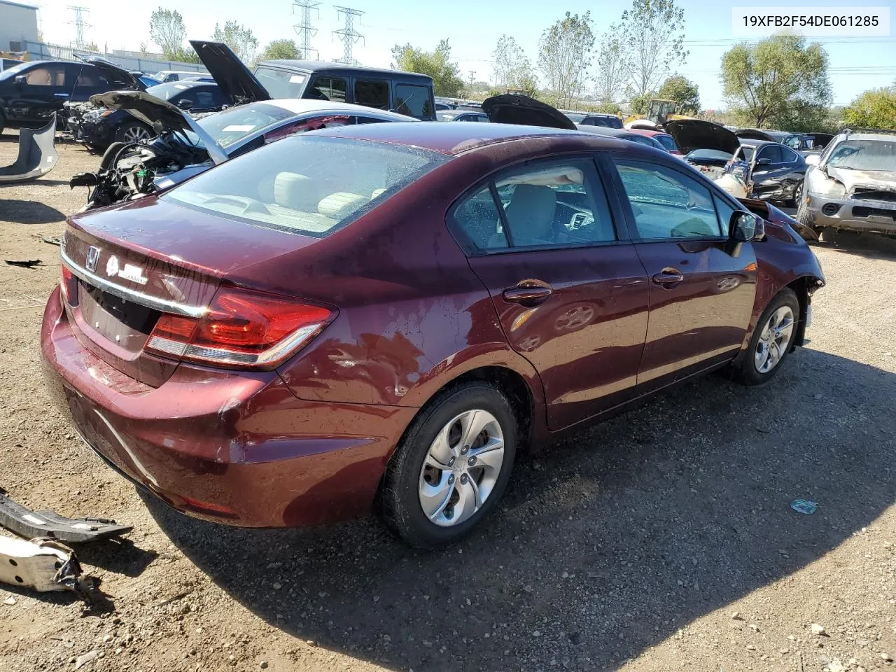 2013 Honda Civic Lx VIN: 19XFB2F54DE061285 Lot: 73187474