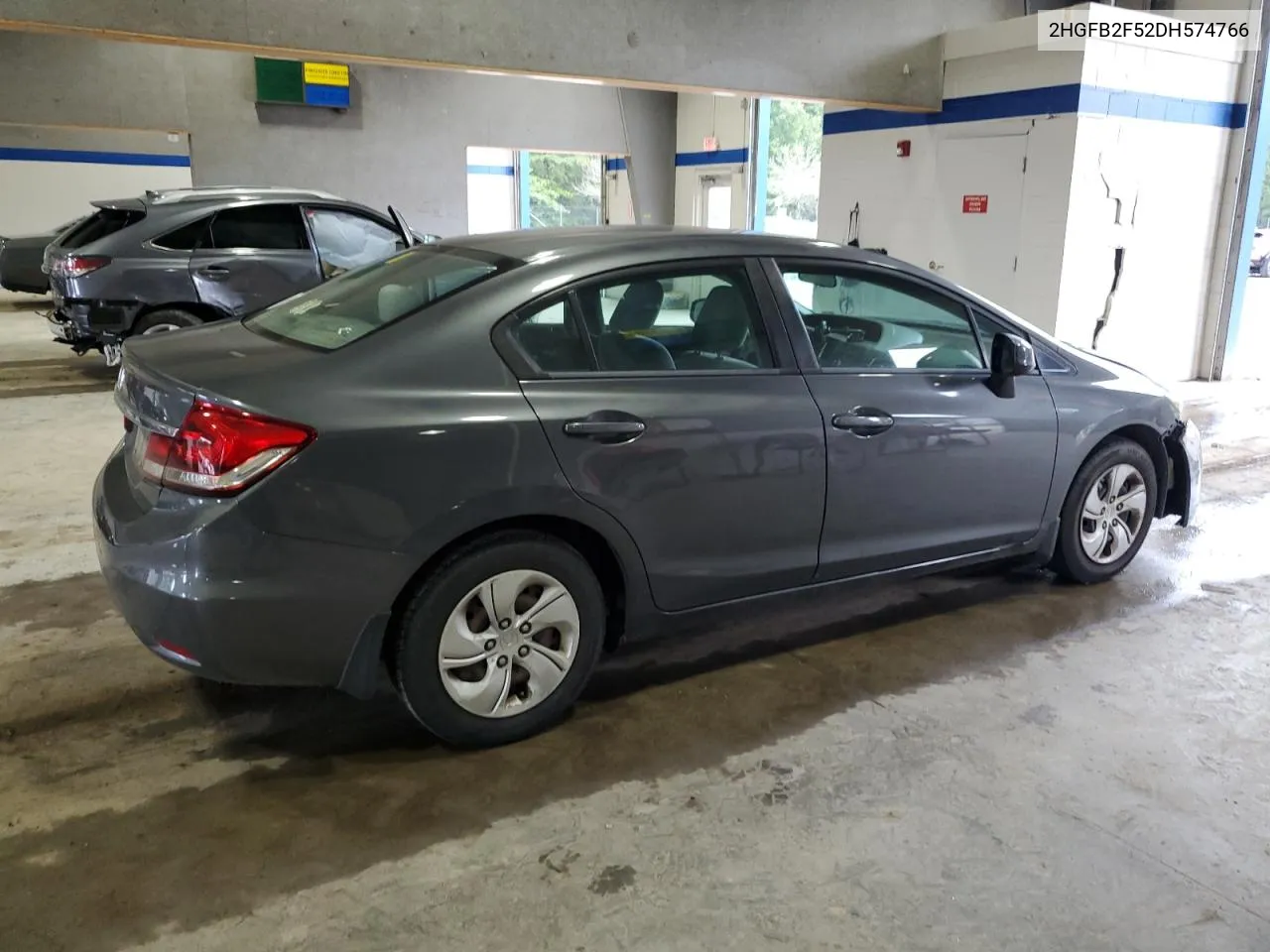 2013 Honda Civic Lx VIN: 2HGFB2F52DH574766 Lot: 73206394