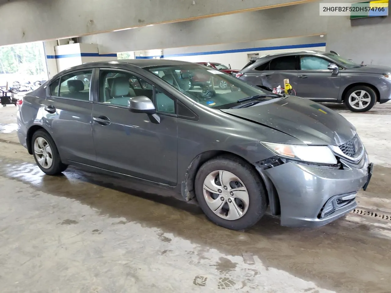 2013 Honda Civic Lx VIN: 2HGFB2F52DH574766 Lot: 73206394