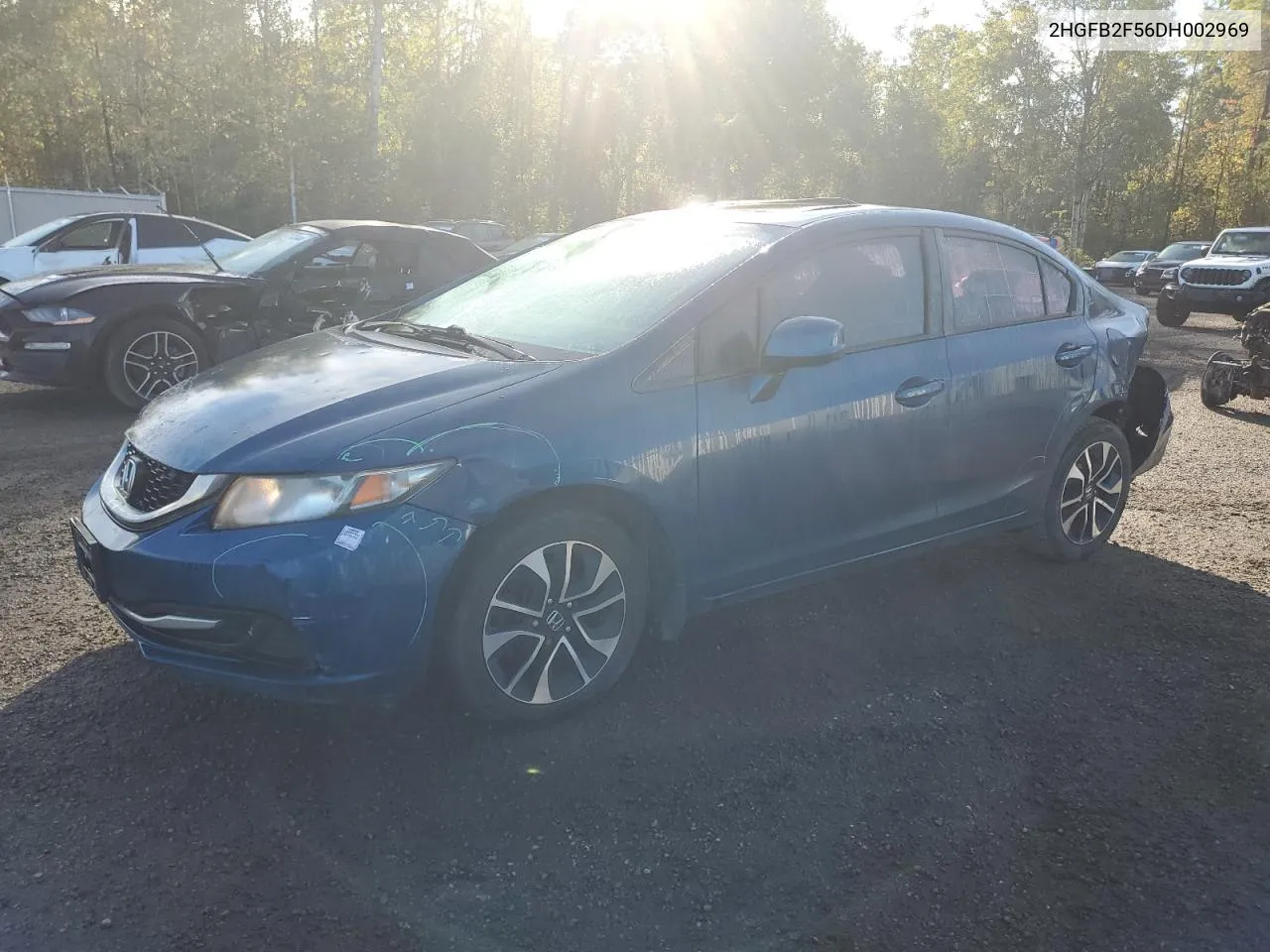 2013 Honda Civic Lx VIN: 2HGFB2F56DH002969 Lot: 73649744