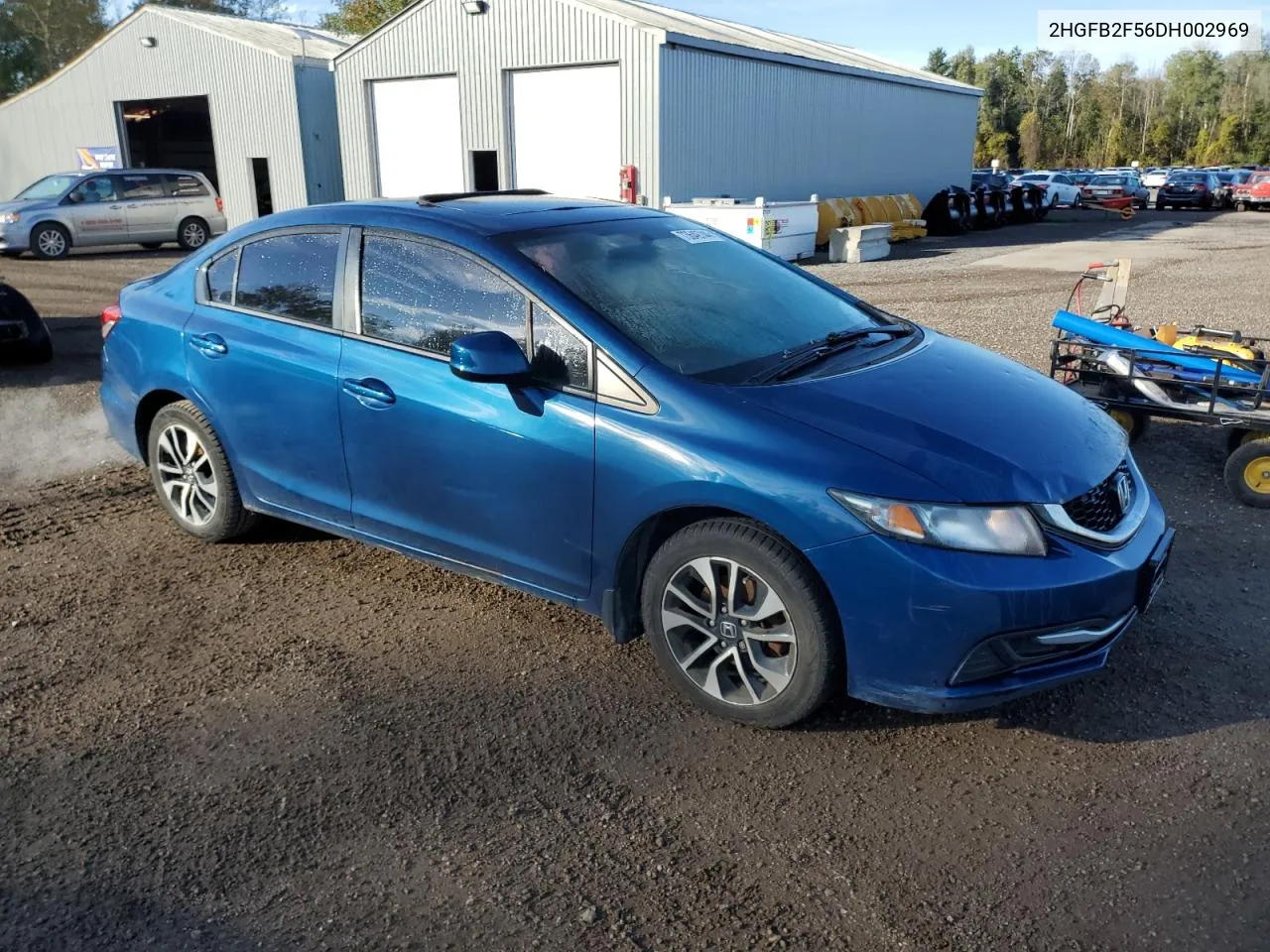 2013 Honda Civic Lx VIN: 2HGFB2F56DH002969 Lot: 73649744