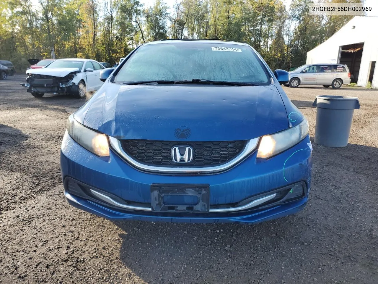 2013 Honda Civic Lx VIN: 2HGFB2F56DH002969 Lot: 73649744