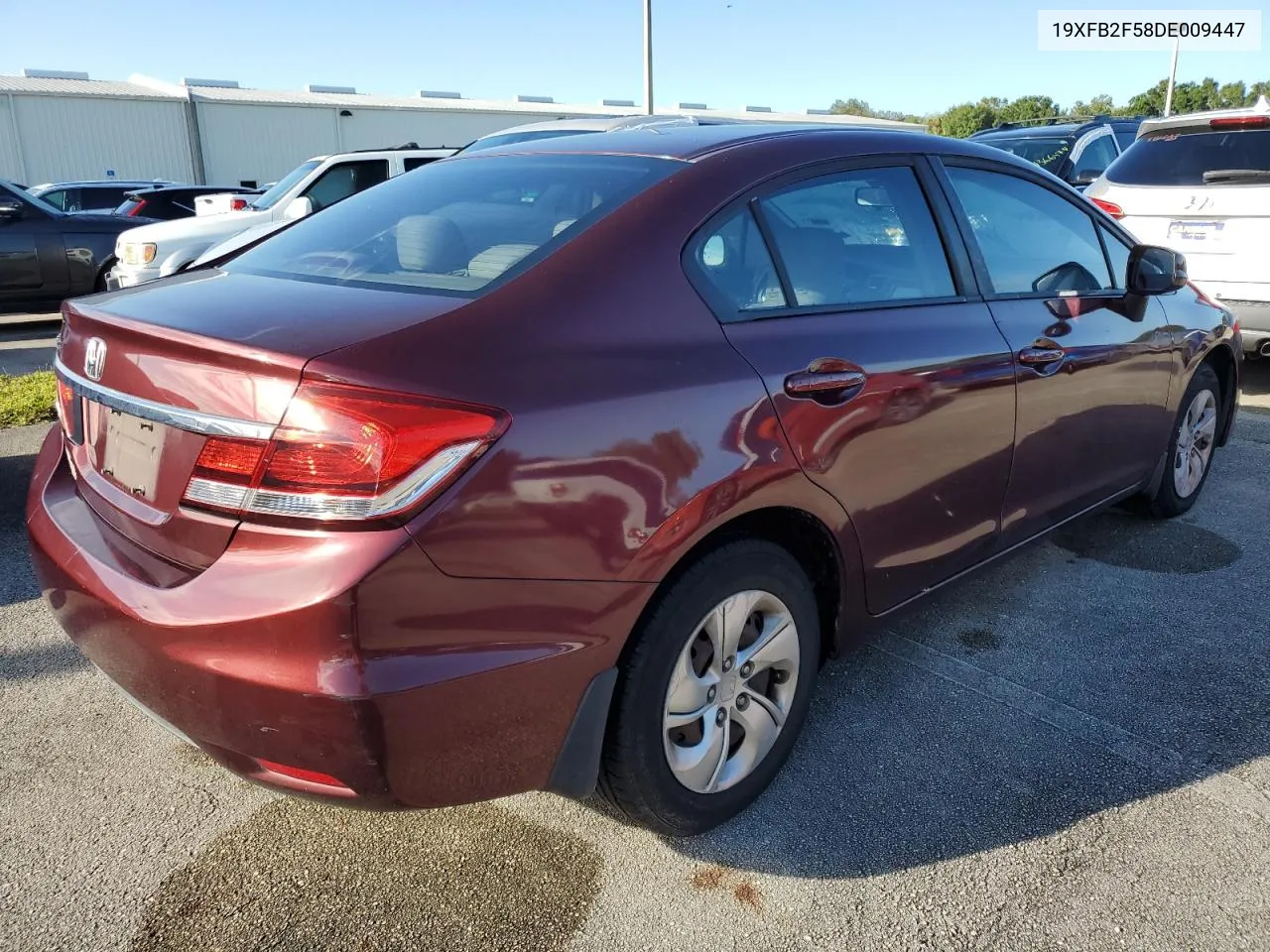 2013 Honda Civic Lx VIN: 19XFB2F58DE009447 Lot: 74392754