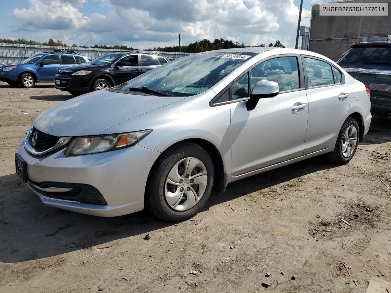 2013 Honda Civic Lx VIN: 2HGFB2F53DH577014 Lot: 74534944