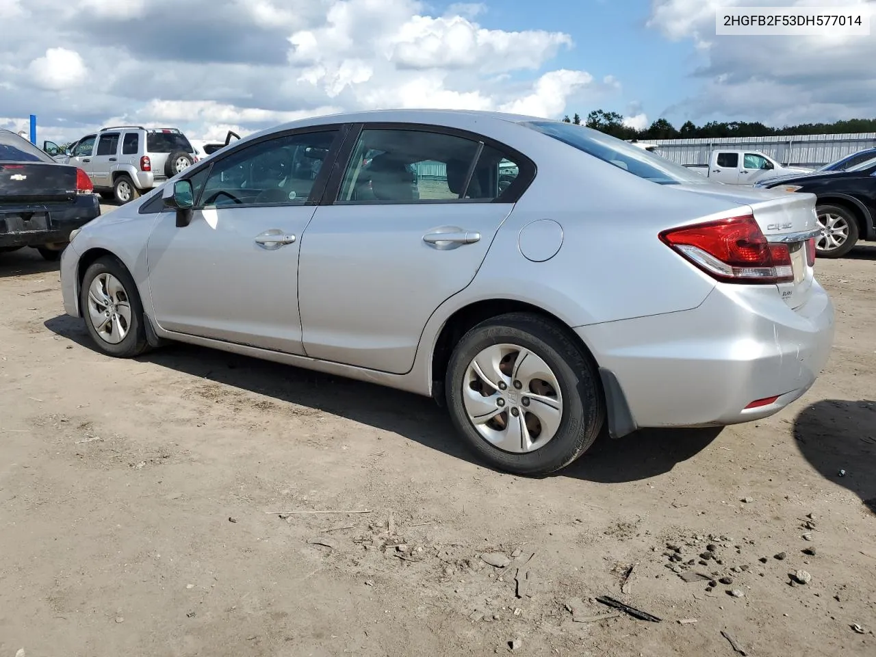 2013 Honda Civic Lx VIN: 2HGFB2F53DH577014 Lot: 74534944