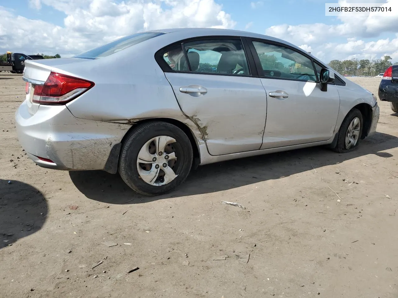 2013 Honda Civic Lx VIN: 2HGFB2F53DH577014 Lot: 74534944