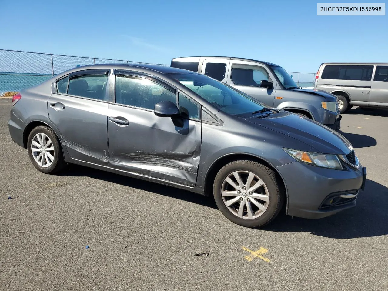 2013 Honda Civic Lx VIN: 2HGFB2F5XDH556998 Lot: 74582214