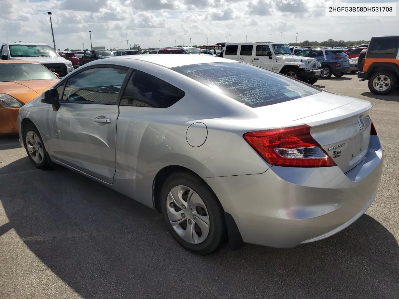 2013 Honda Civic Lx VIN: 2HGFG3B58DH531708 Lot: 74634134